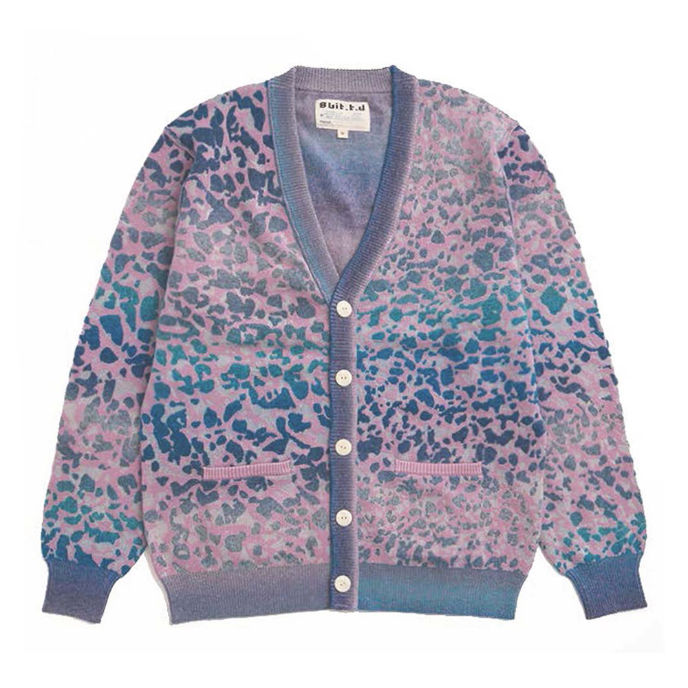 Gravel Road Wool Blended Cardigan Purple