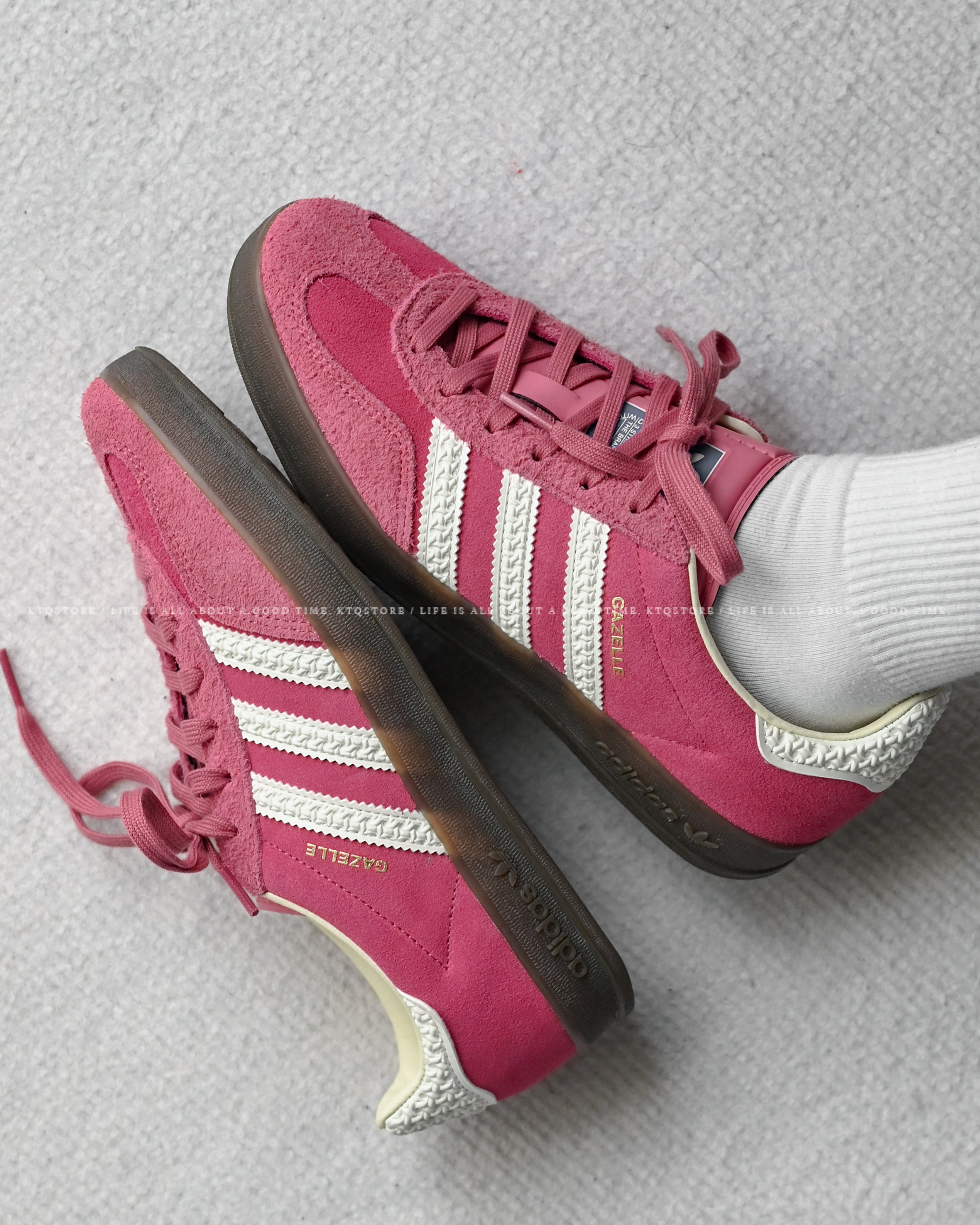 KTQ STORE ‧ ADIDAS ORIGINALS GAZELLE INDOOR 粉色 樹莓粉 IF1809