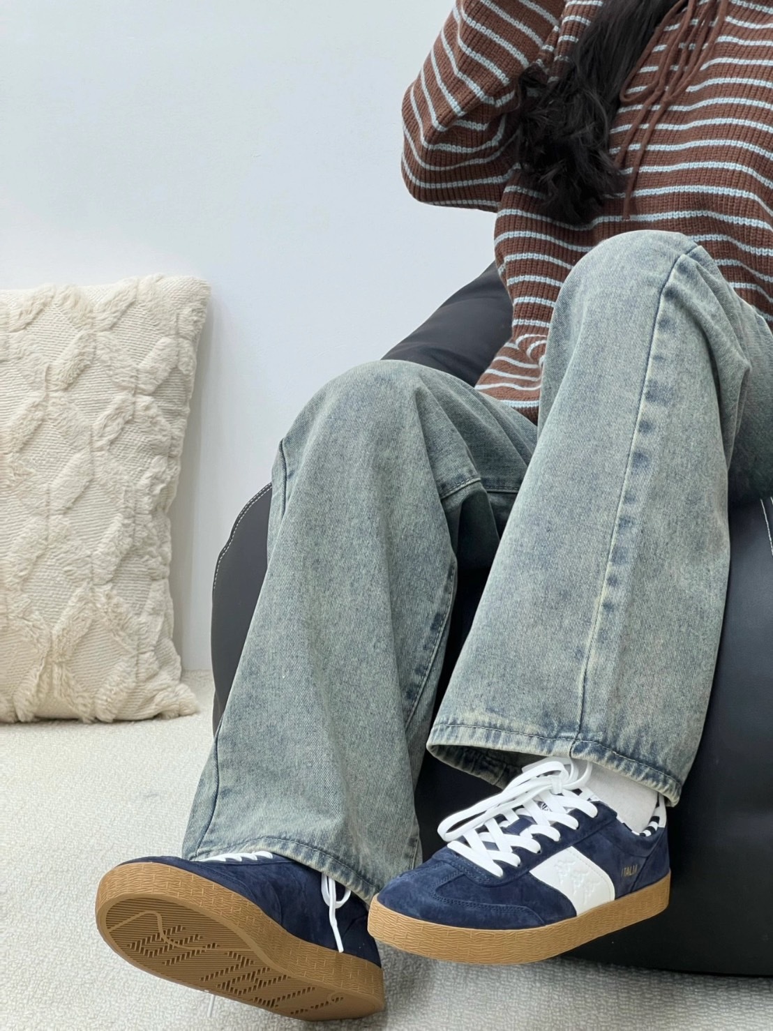 【預購】KAPPA 復古百搭德訓鞋 午夜藍 K0DY5CC06F906