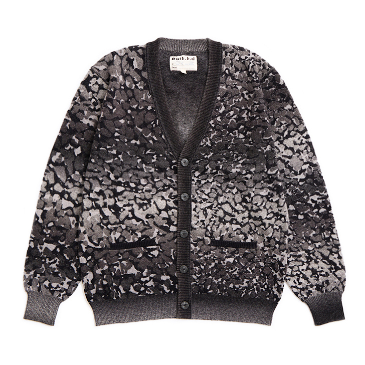 Gravel Road Wool Blended Cardigan B&W