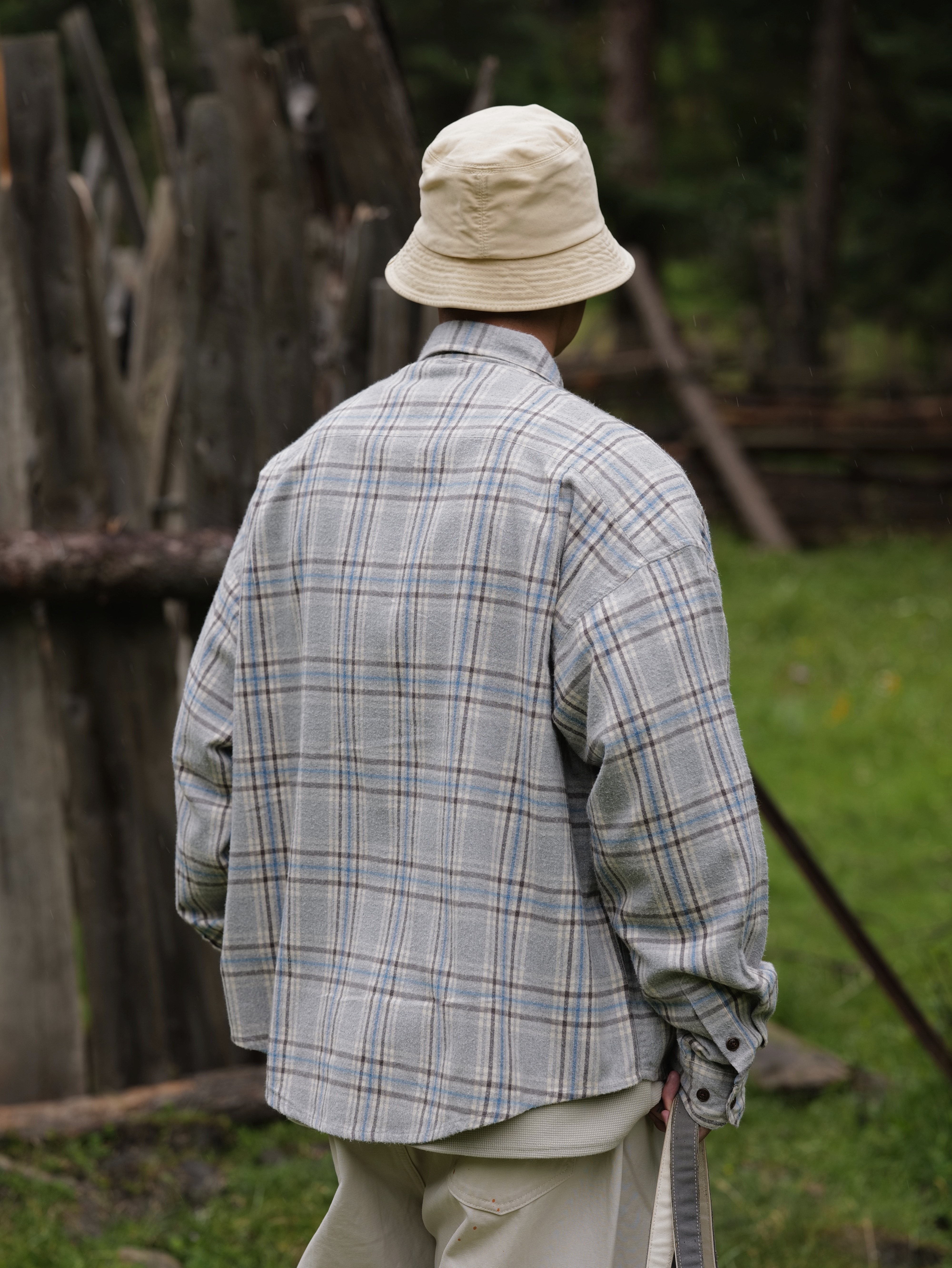 Unbent 25S/S 磨毛格紋襯衫