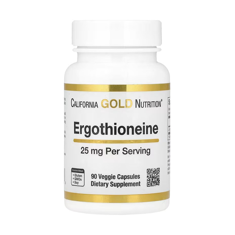 California Gold Nutrition, Ergothioneine, 25 mg, 90 Veggie Capsules