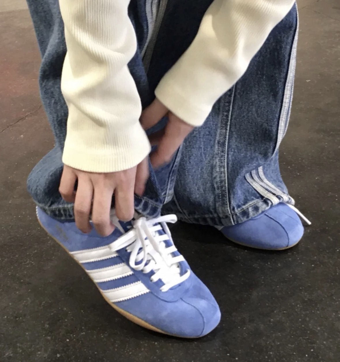 AdidasTokyo W 藍色 麂皮 德訓鞋 女鞋 JI0179
