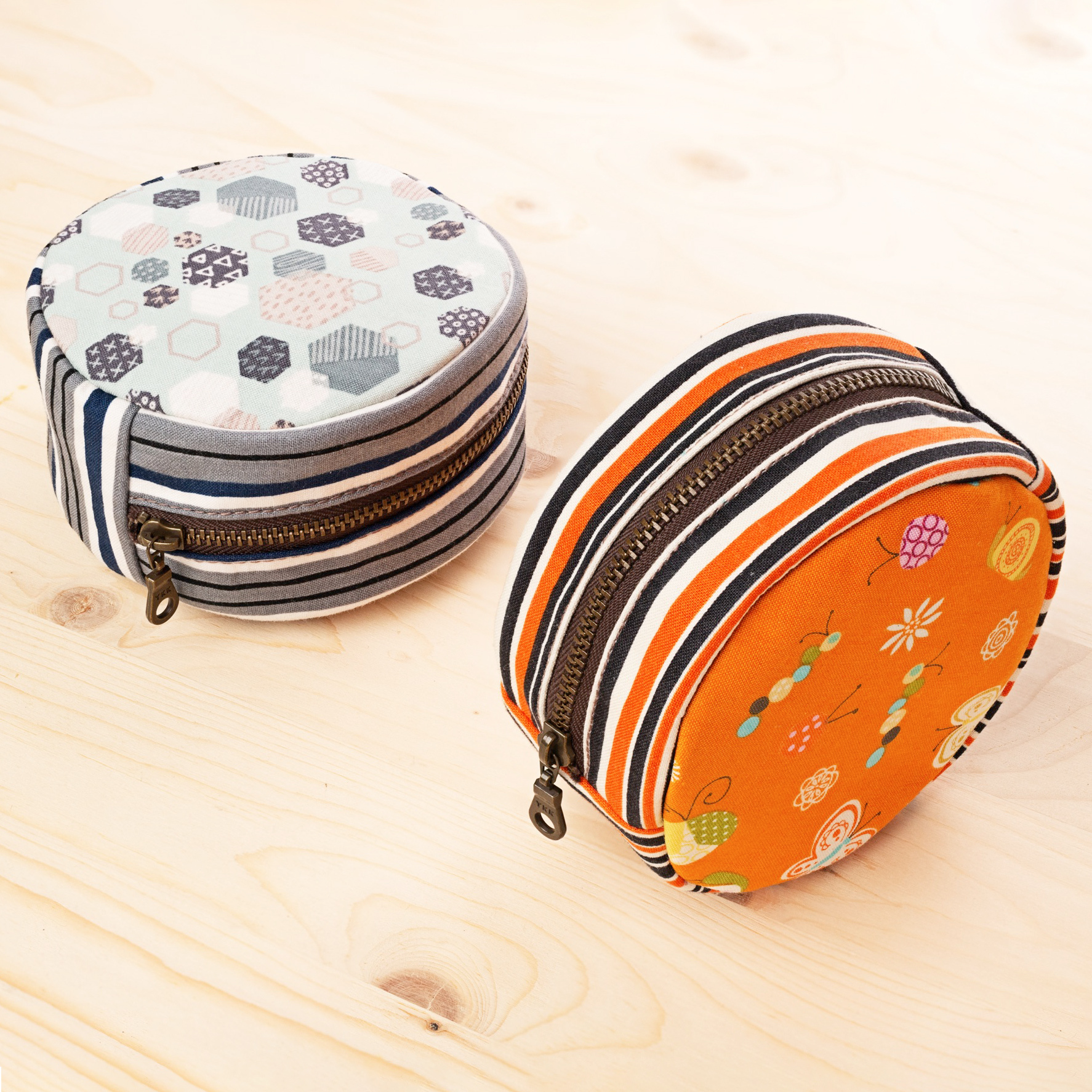 販售原尺寸【紙型】(圓形拉鍊收納包紙型)