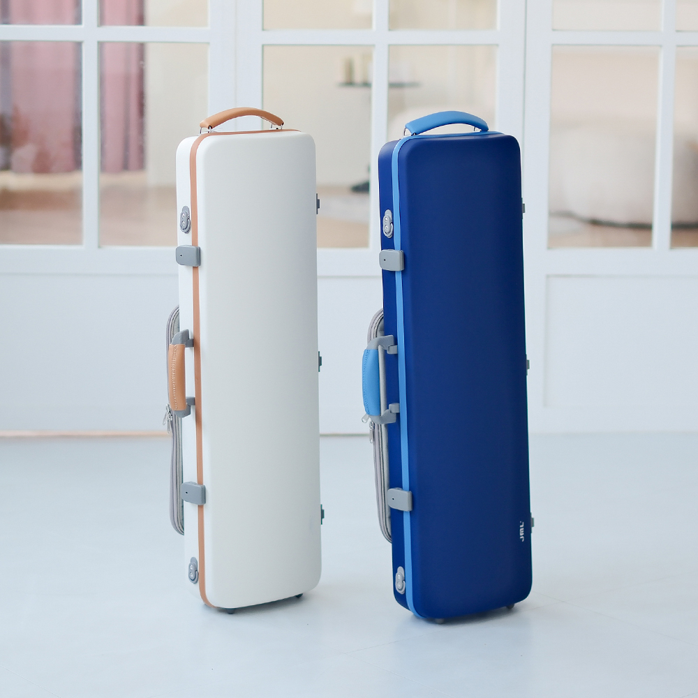 JML 柔肌系列 小提琴四方盒-譜袋 (白色)