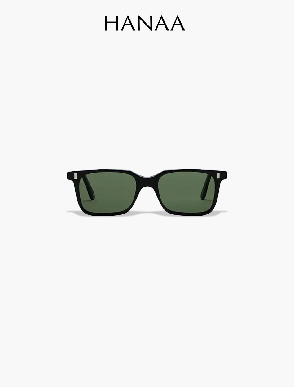 HANAA x L.G.R 意大利純手工製太陽眼鏡 Black 01 Green G15