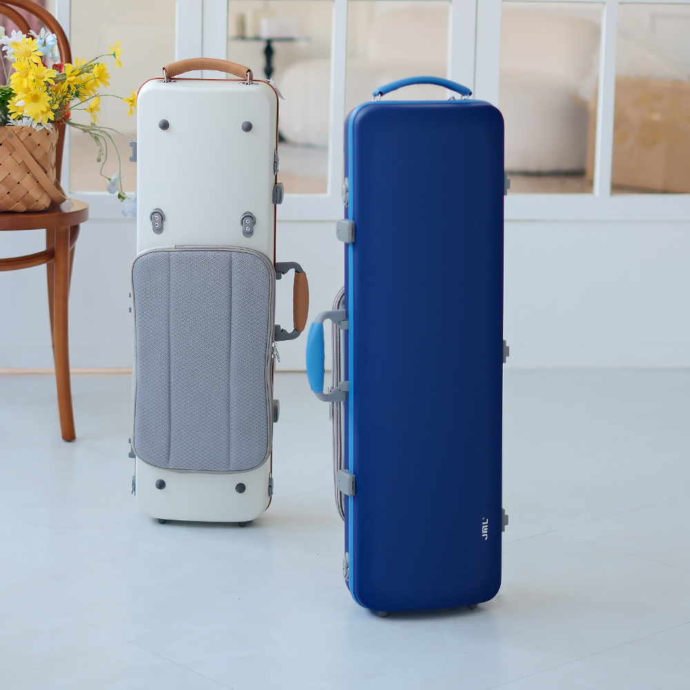 JML 柔肌系列 小提琴四方盒-譜袋 (藍色)