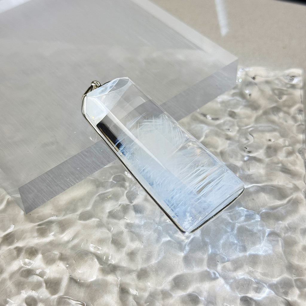 56mm 藍針-天使的羽毛吊墜