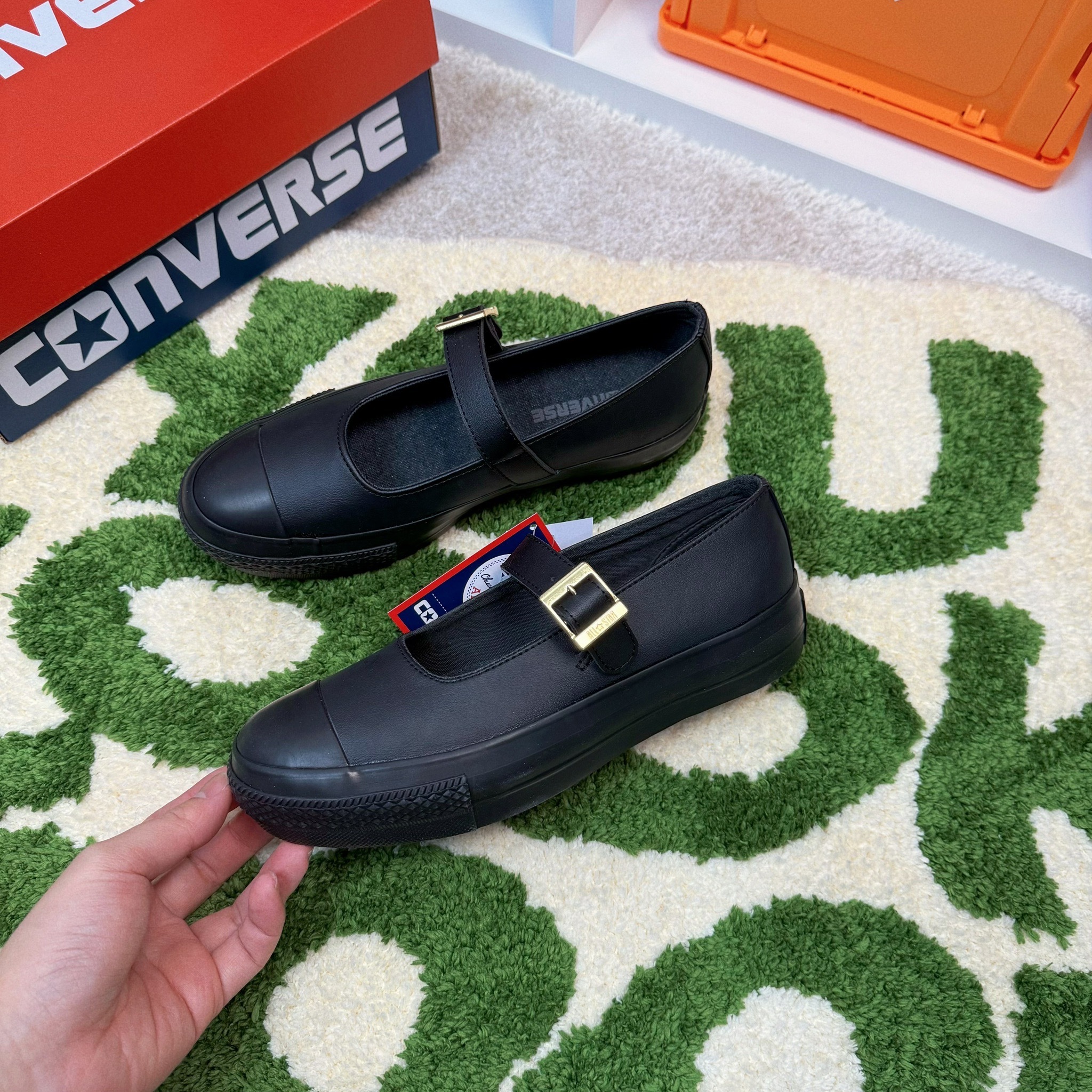 Converse AS Plts MJ OX 日本限定 黑色 瑪莉珍鞋 厚底 31313431