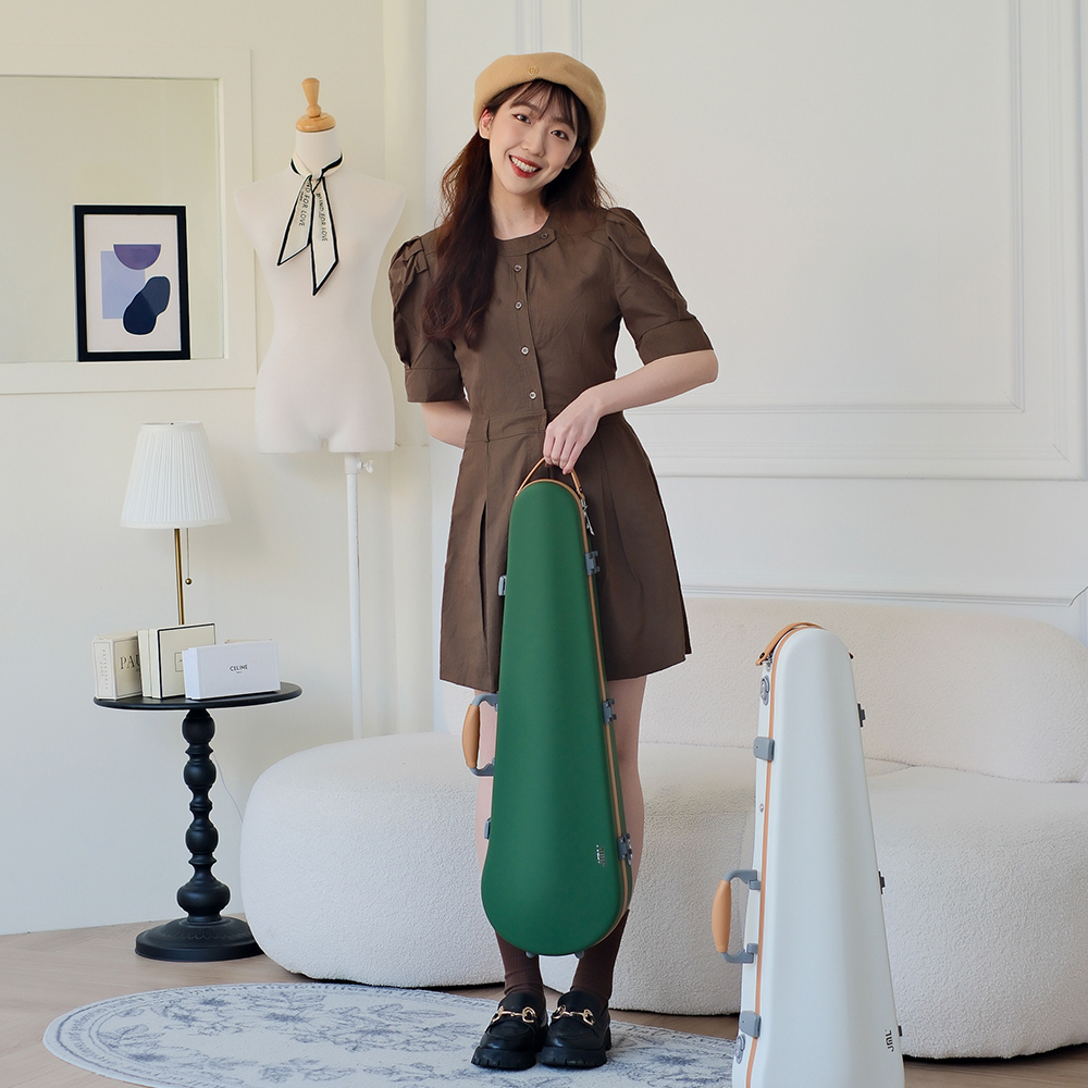 JML 柔肌系列 小提琴三角盒 (綠色)