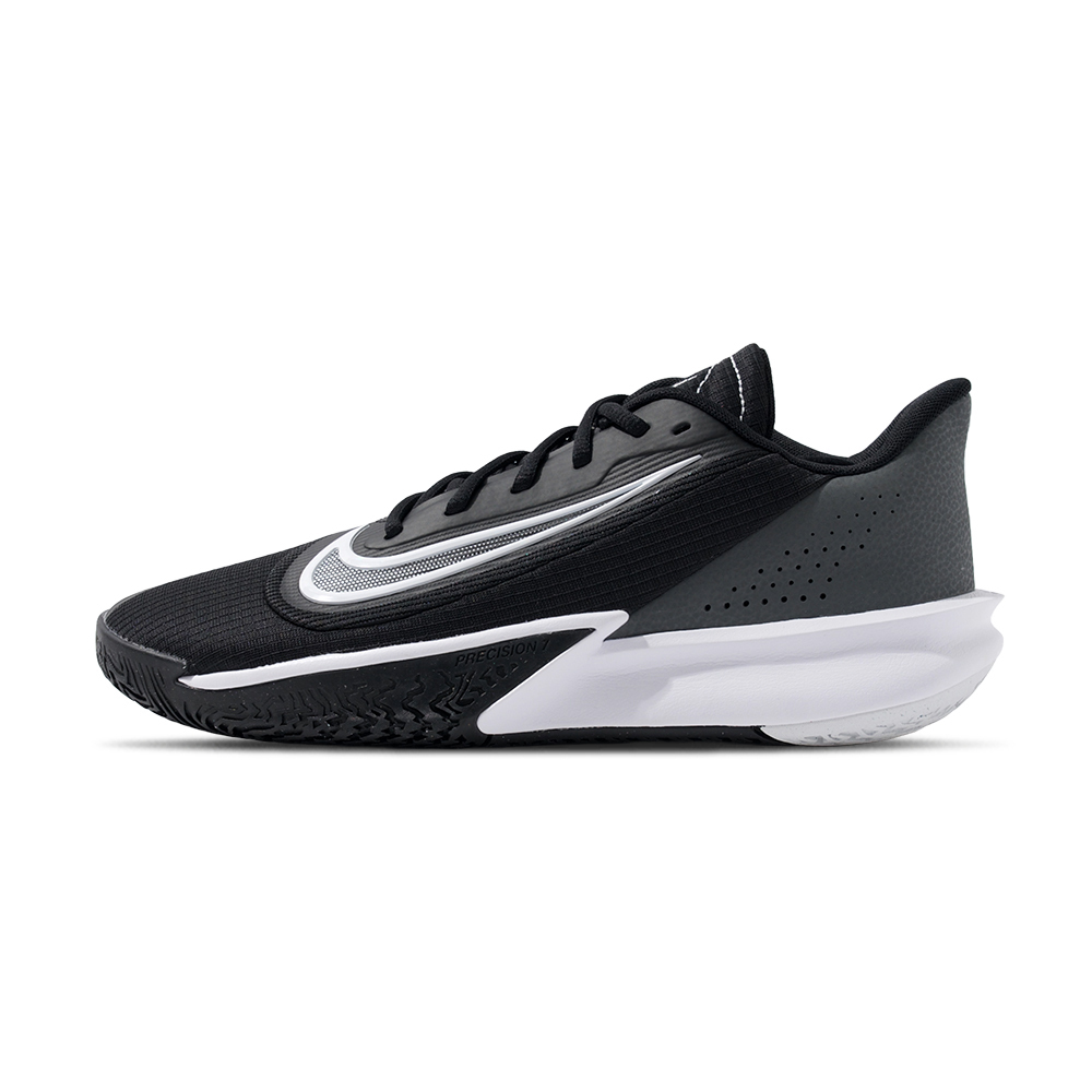 Nike Precision VII 男 黑白 低筒 7代 實戰 耐磨 運動 緩震 包覆 籃球鞋 FN4322-005