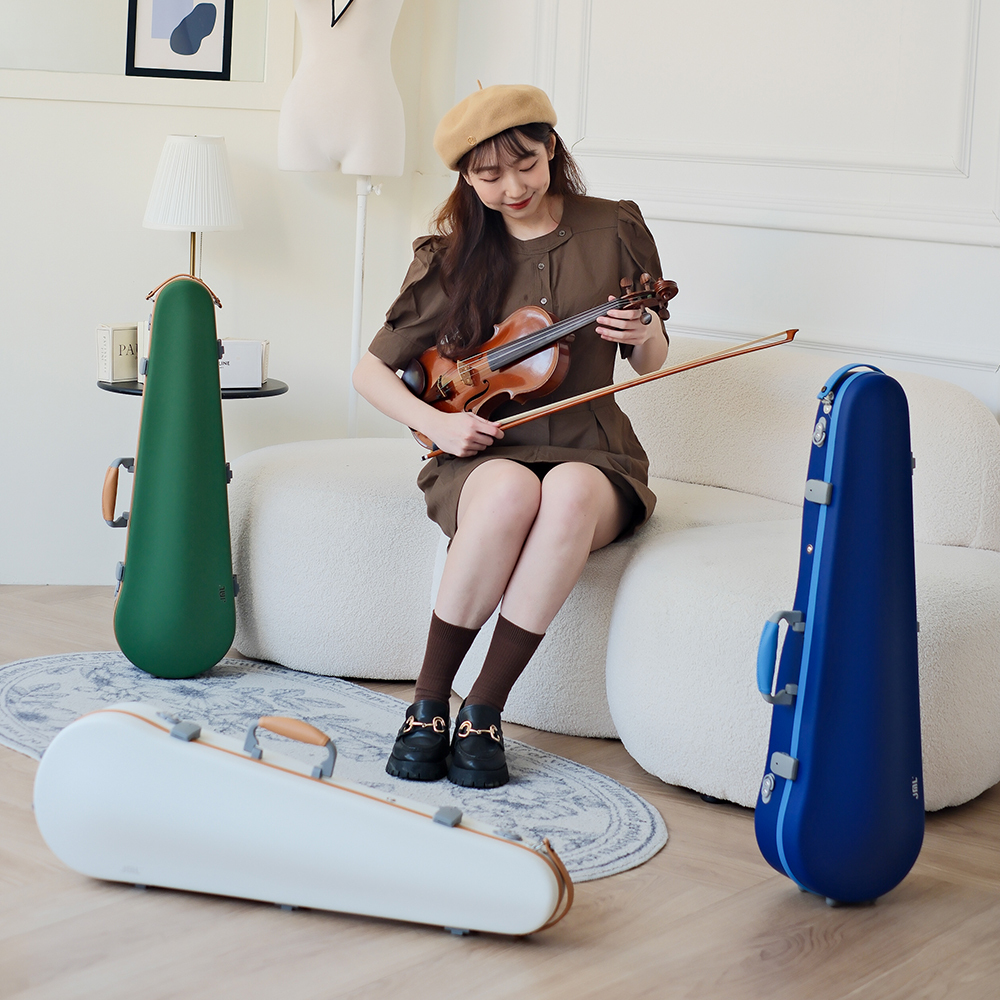 JML 柔肌系列 小提琴三角盒 (藍色)