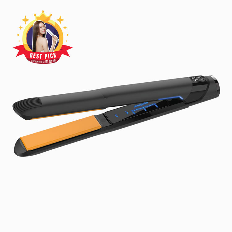 Glampalm GP201T 專業造型夾 [平面｜板闊1寸] - 經典橙黑色