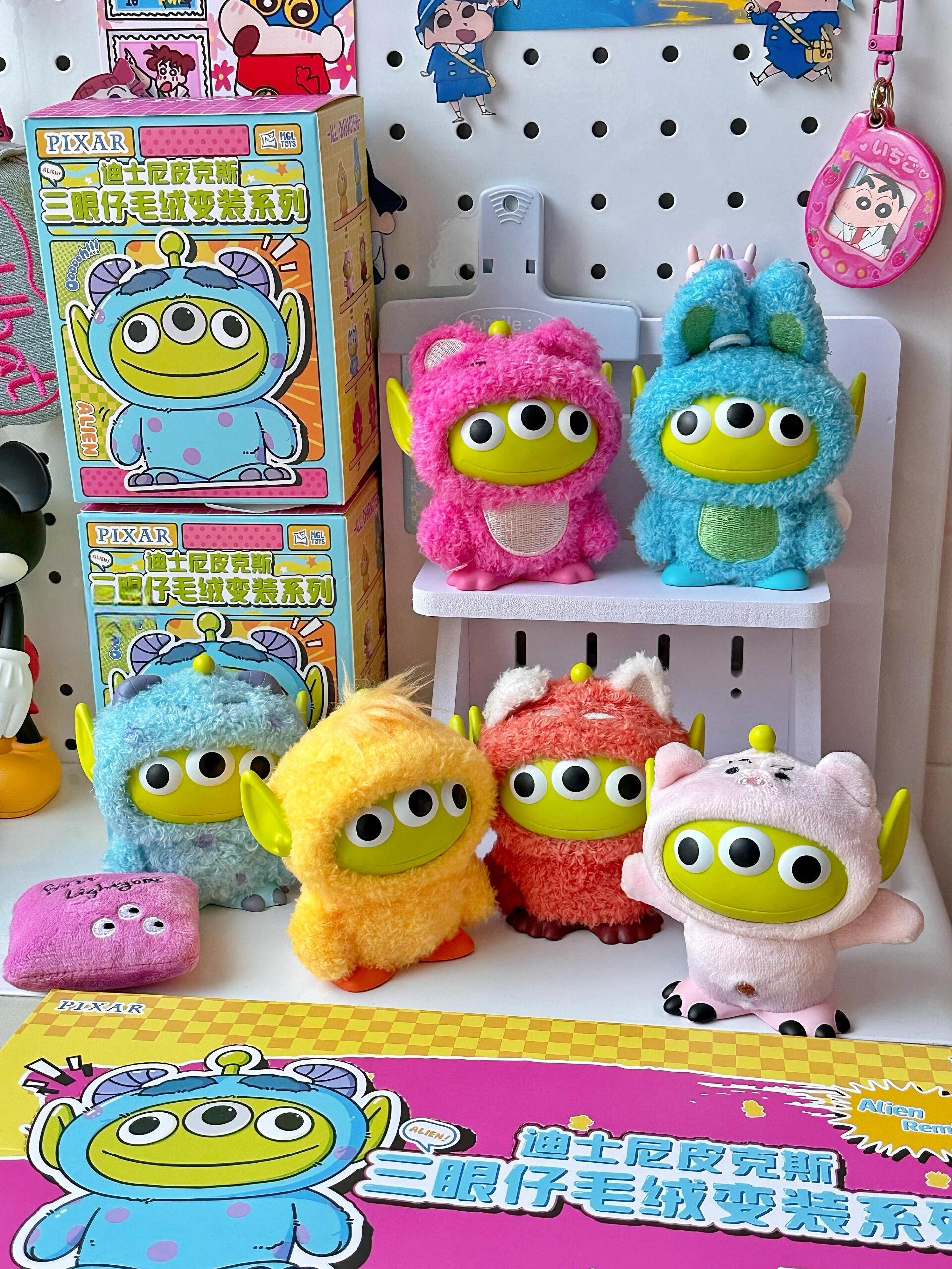 迪士尼 皮克斯 PIXAR 正版授權 三眼怪毛絨變裝系列 毛絨公仔 盲盒 6+2款(任買兩件711免運)/預購
