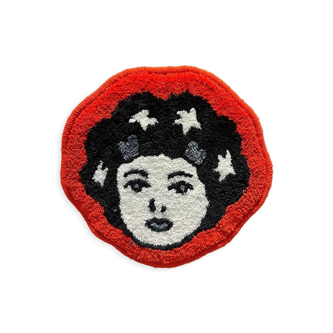 Scene X Penny woman head Carpet // Red