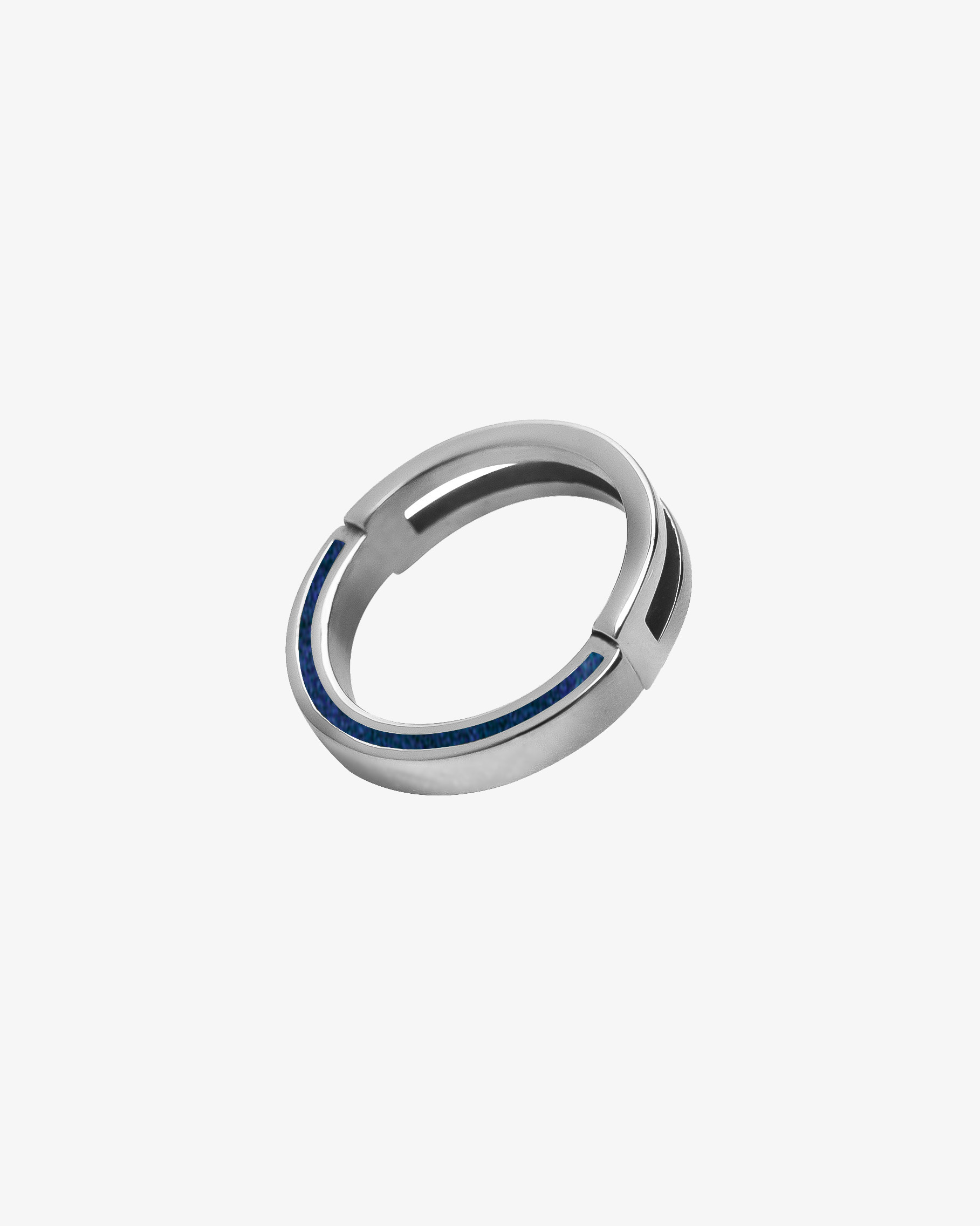 RECOVERY 分割形變戒指(亮銀藍)