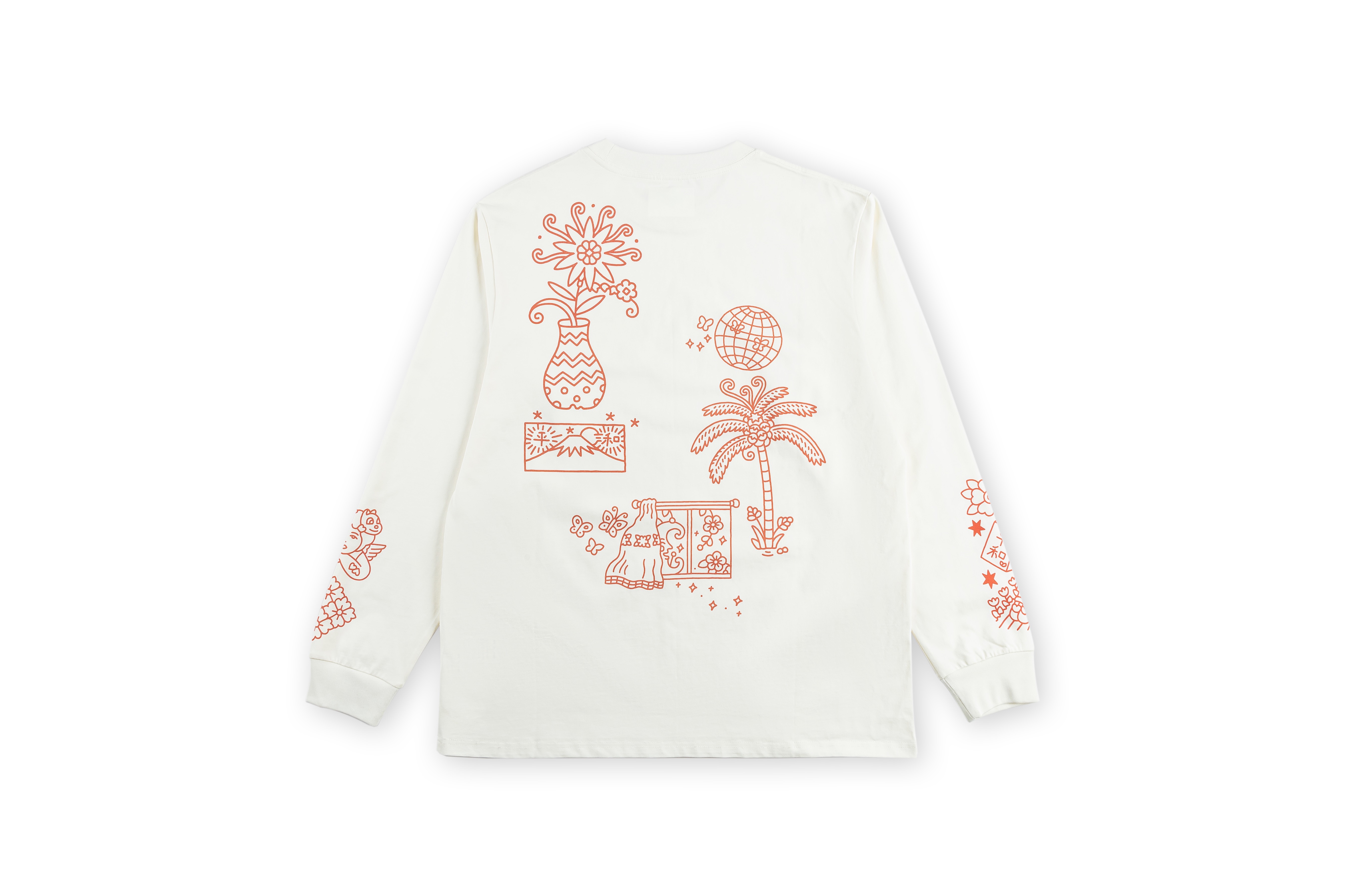 Scene X Penny Long Tee // WHT/RED