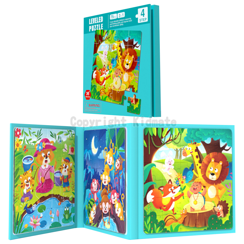 《 KIDMATE 》  磁性拼圖書-四階童話故事