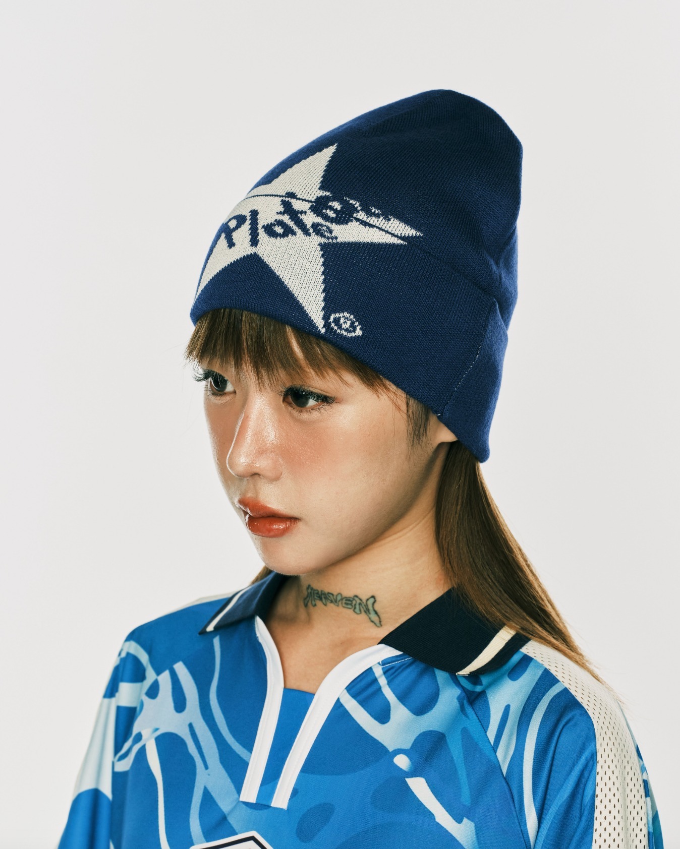 PLATEAU STUDIO / 25 logo beanie - Blue