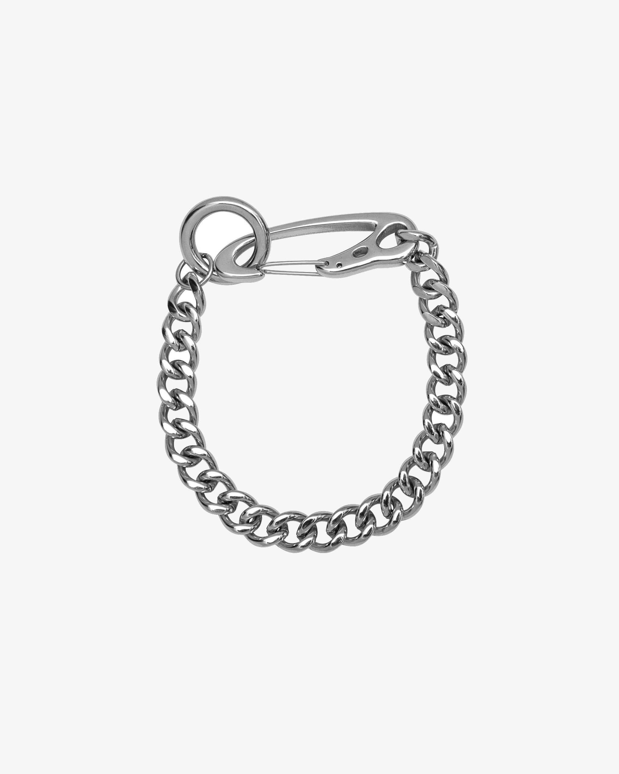 RECOVERY 烏鴉頭骨扣頭手鍊 (亮銀色)