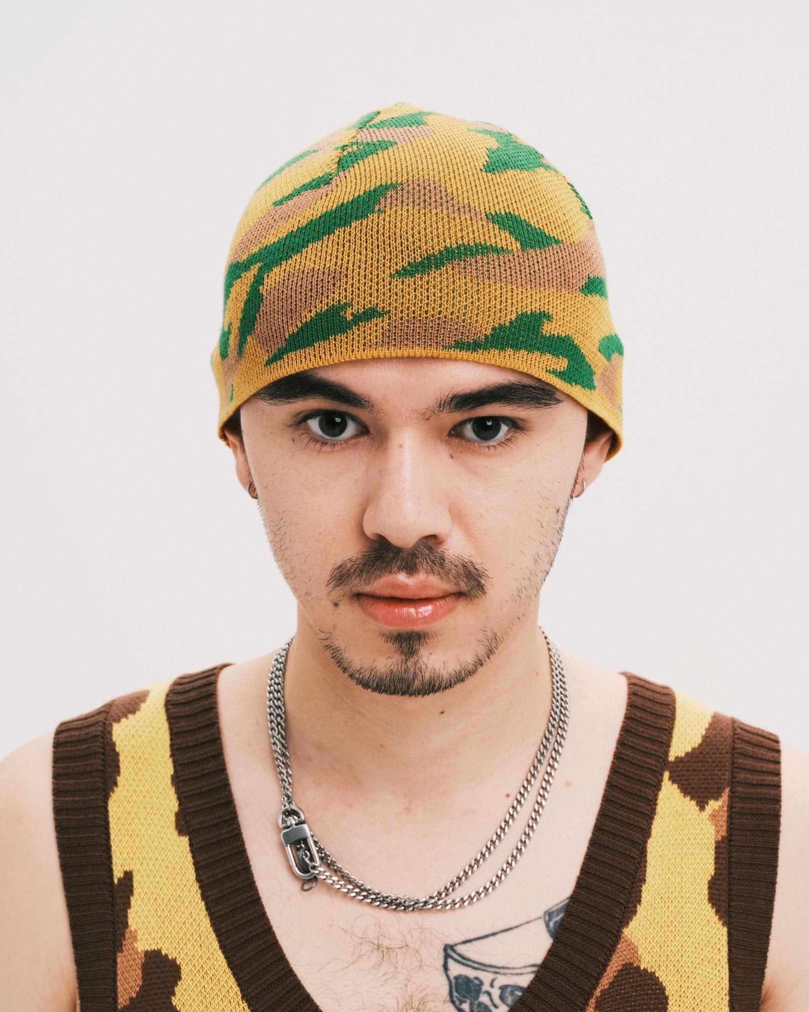 PLATEAU STUDIO / Camo beanie - Yellow