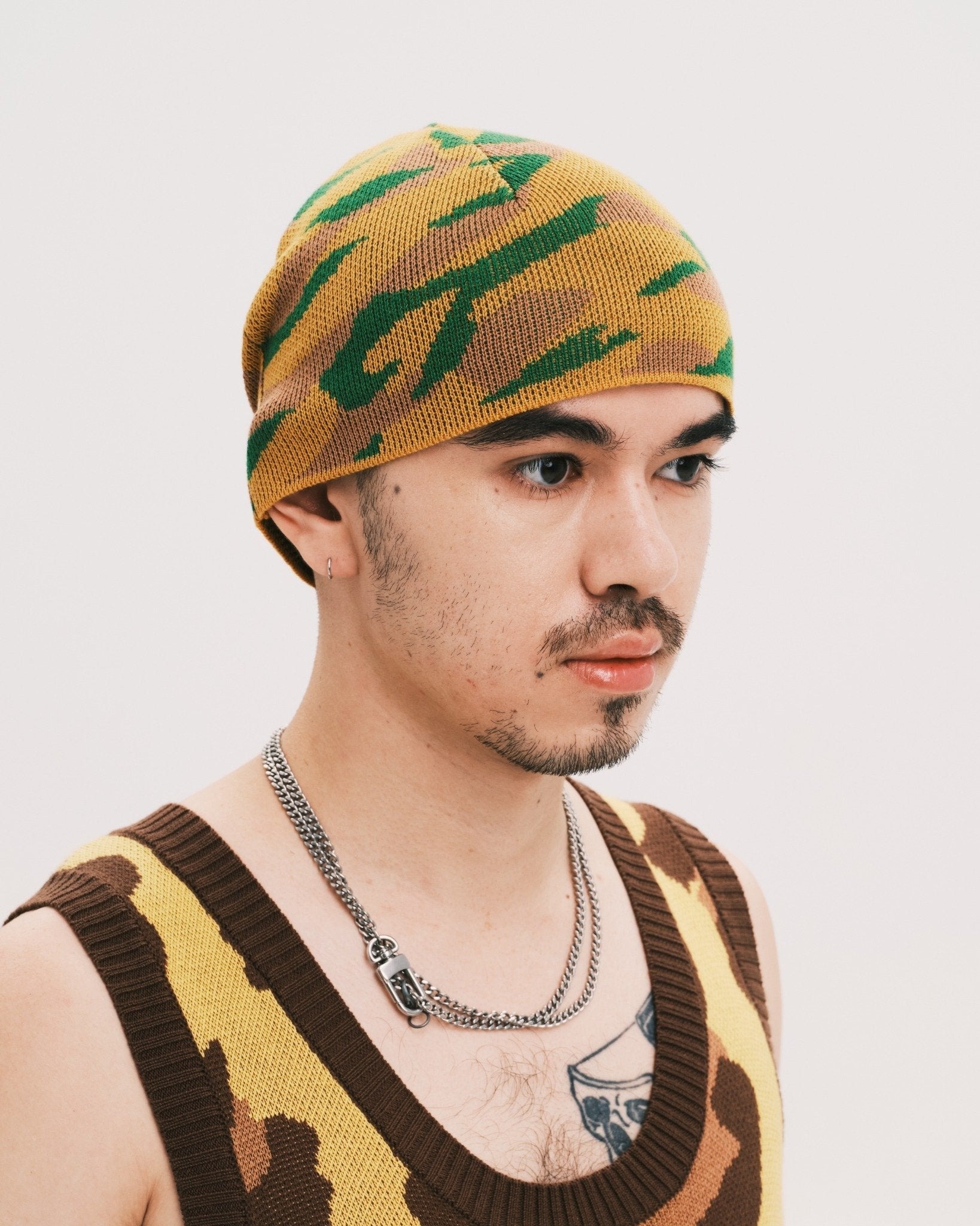 PLATEAU STUDIO / Camo beanie - Yellow