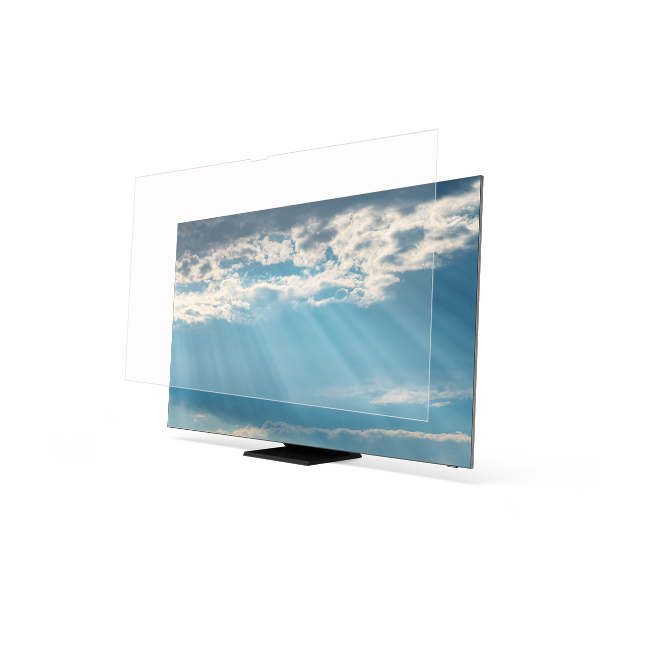 桌上型螢幕【抗藍光。清透貼】高透不色偏