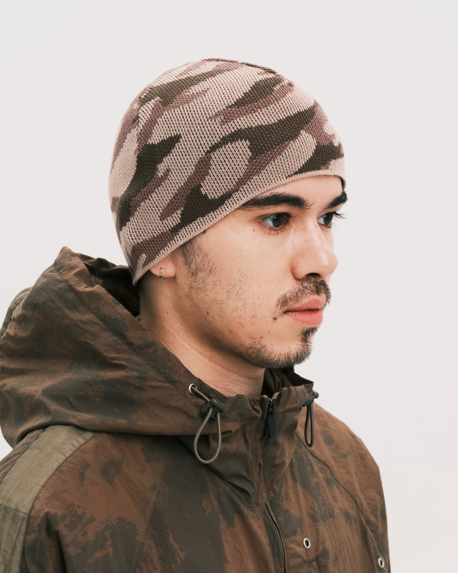 PLATEAU STUDIO / Camo beanie - Grey