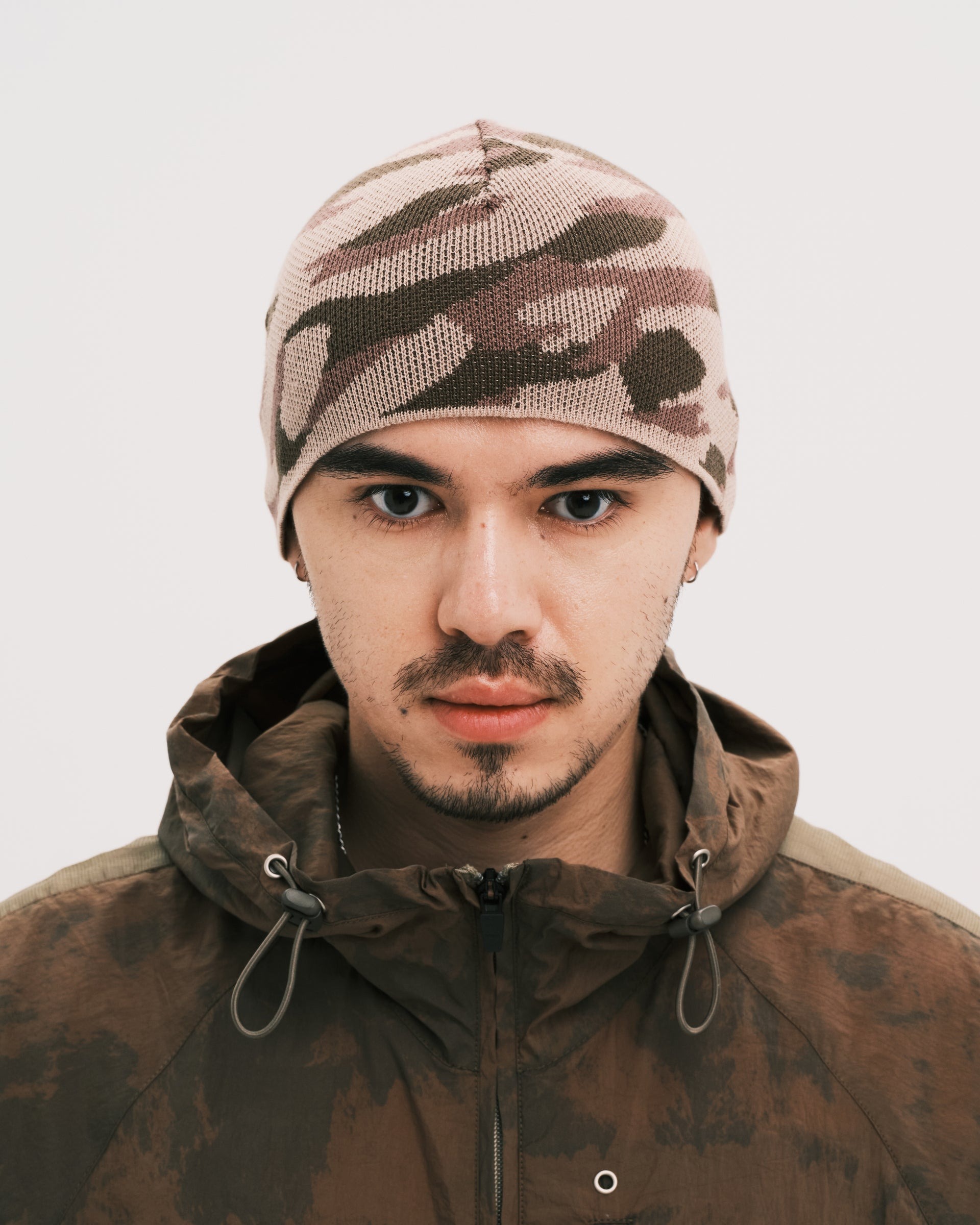 PLATEAU STUDIO / Camo beanie - Grey
