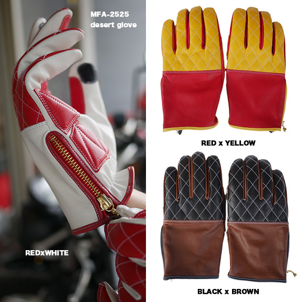 MAXFRITZ 復古格紋短手套