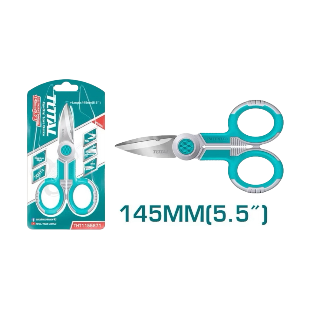 TOTAL 電工剪刀 5.5吋(THT1155871)