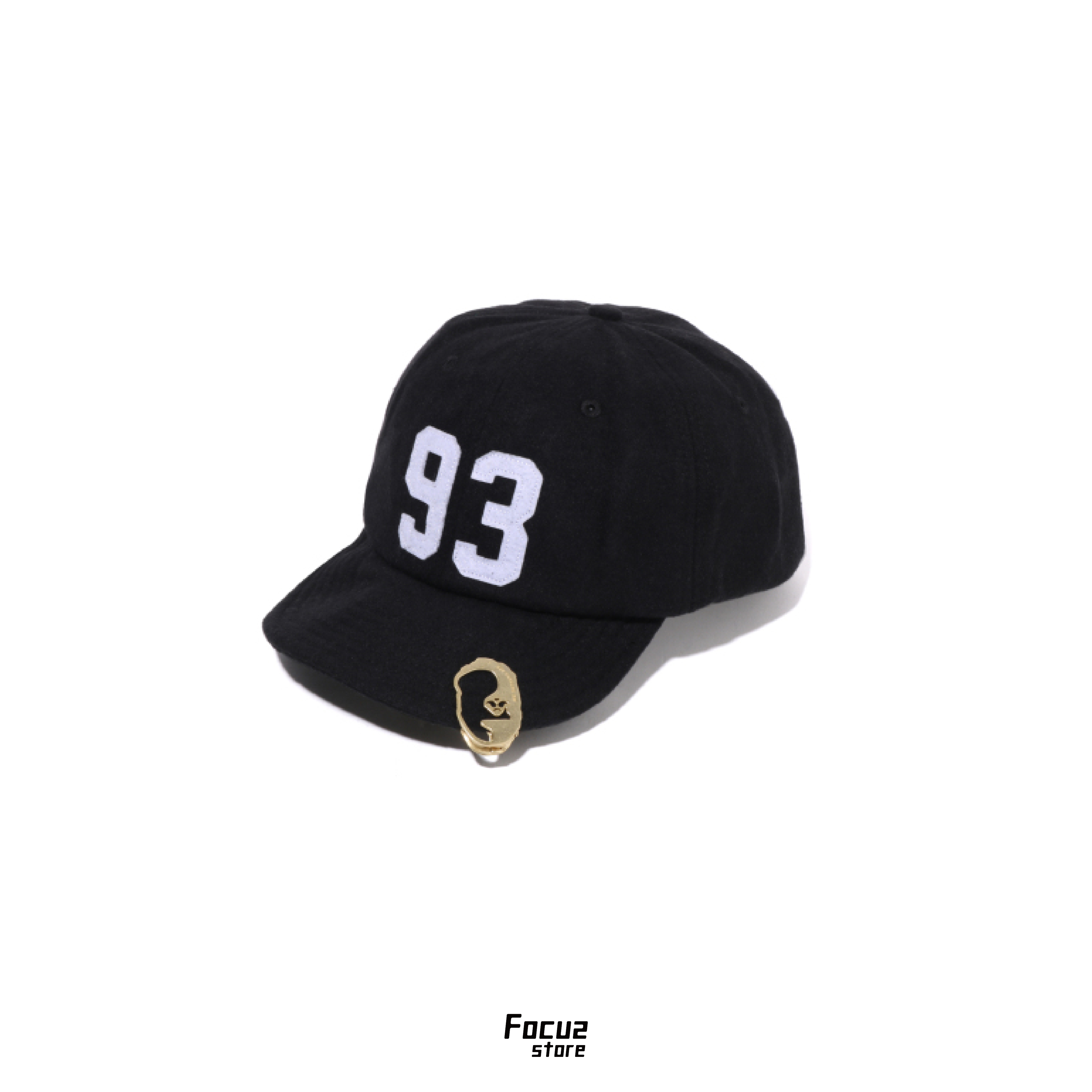 【Focus Store】預購 MR. BATHING APE Woolen Cap "Black" 金屬標誌 黑色 羊毛球帽