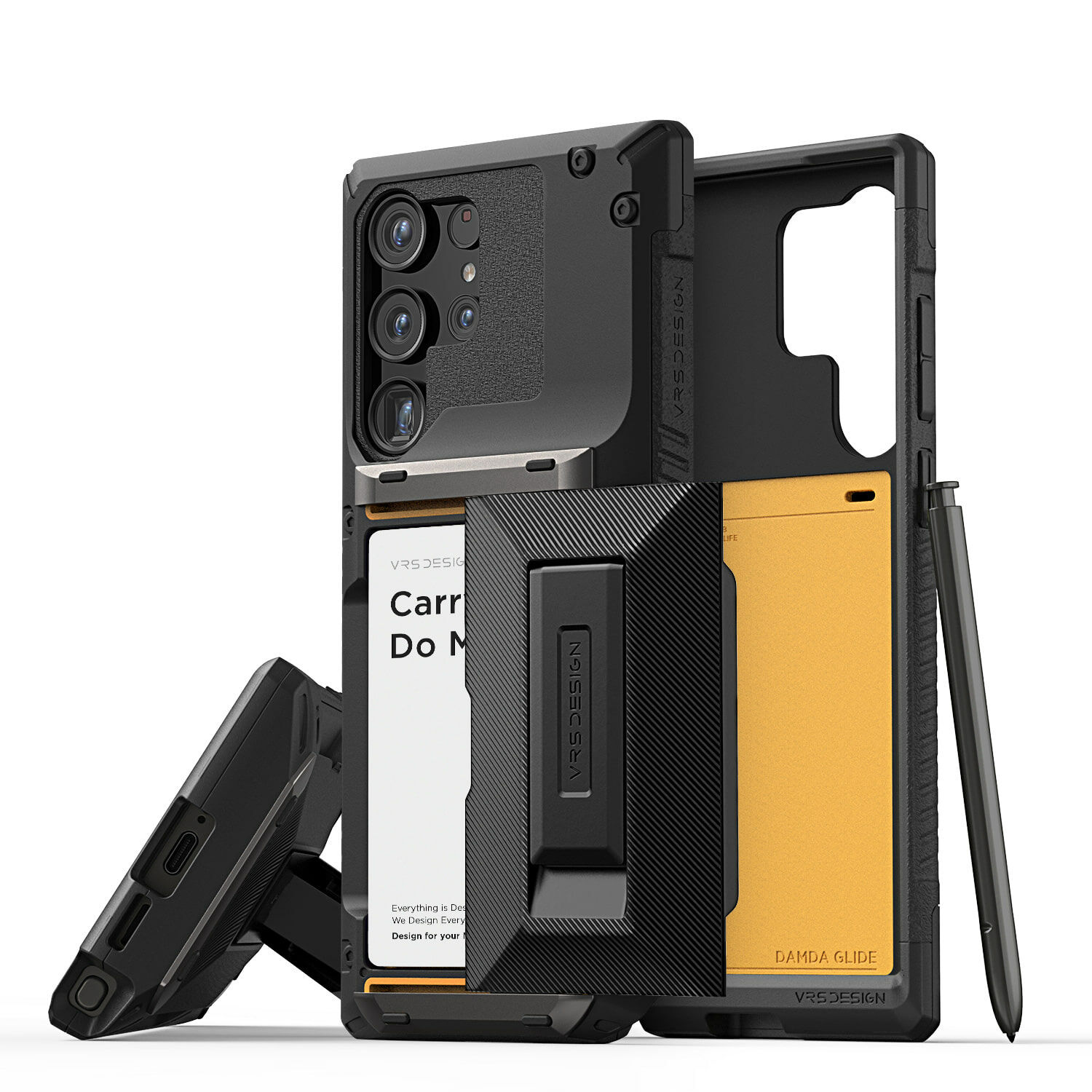 VRS Desgin - Damda Glide Hybrid - Samsung S25 Case 高度防撞插卡槽支架手機殼
