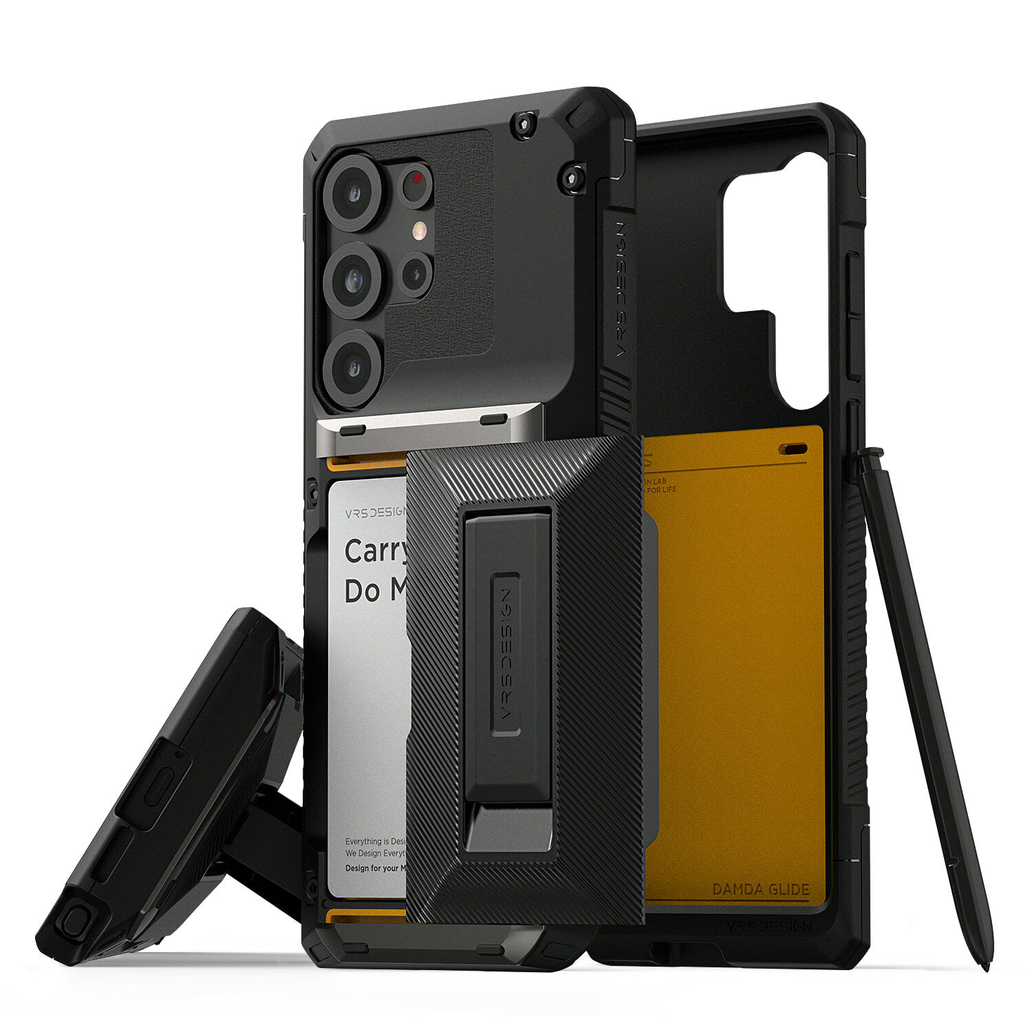 VRS Desgin - Damda Glide Hybrid - Samsung S25 Case 高度防撞插卡槽支架手機殼