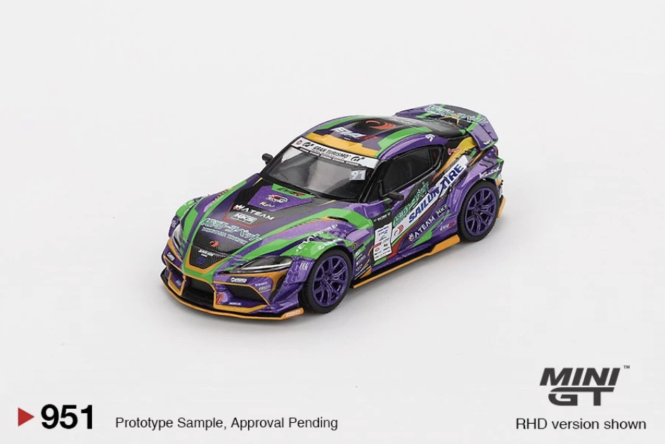 【預訂】Mini GT #951 Toyota GR Supra KUHL 2021 D1GP EVANGELION RACING / D1 Blister Packaging