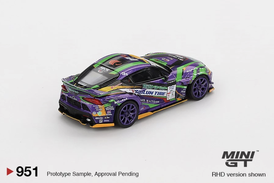 【預訂】Mini GT #951 Toyota GR Supra KUHL 2021 D1GP EVANGELION RACING / D1 Blister Packaging