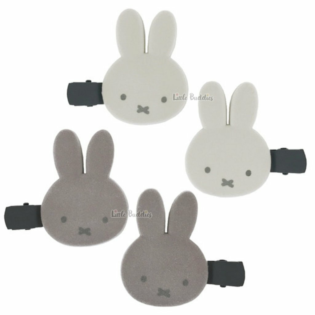 日版Miffy 對裝絨毛軟膠大頭劉海夾
