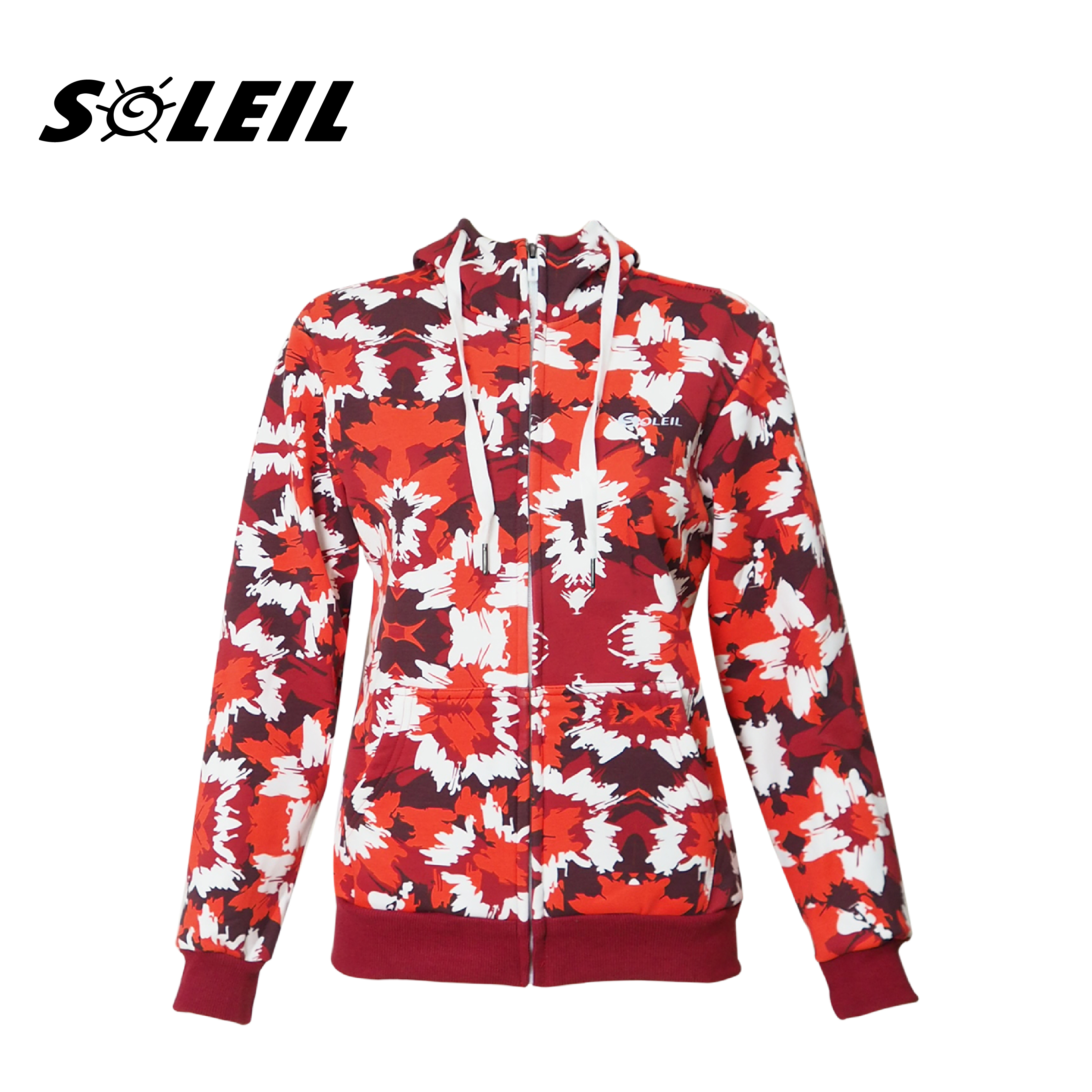 SOLEIL 彩印保暖外套 中性款 (3色) 透氣/保暖/彈性/連帽/旅遊 04CRD186