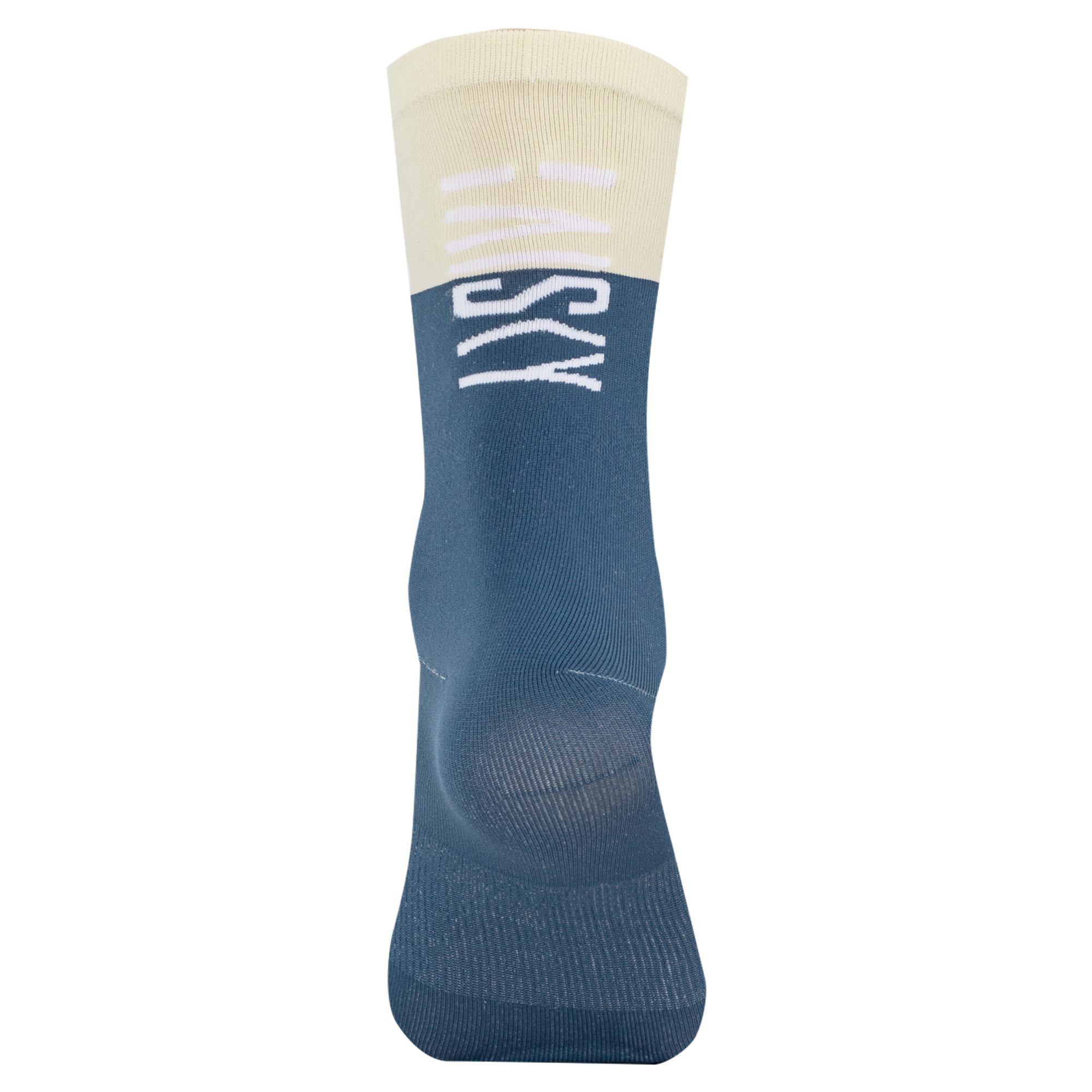 運動襪 對比 灰藍