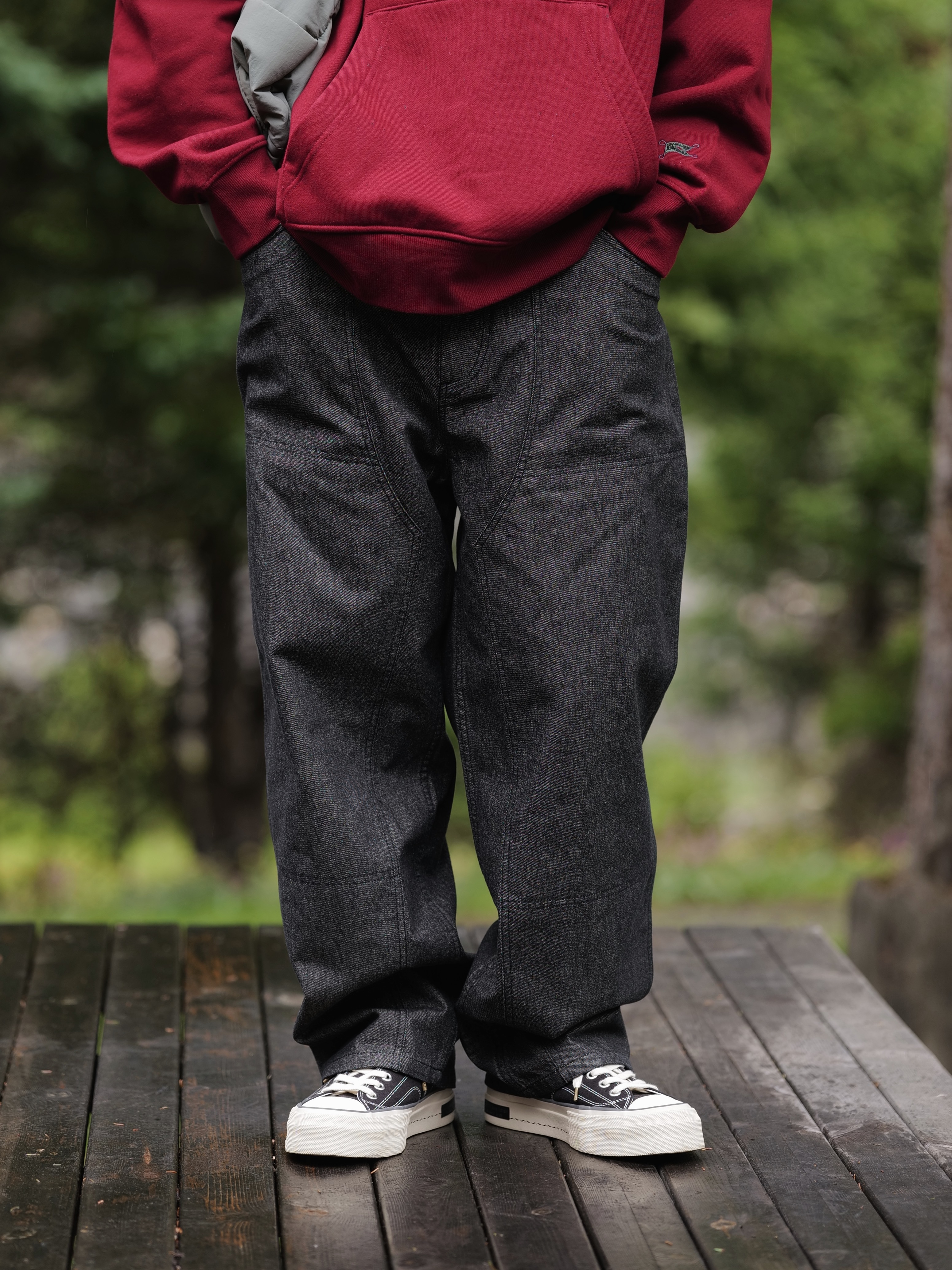 Unbent 25S/S 日本面料原色直筒牛仔褲