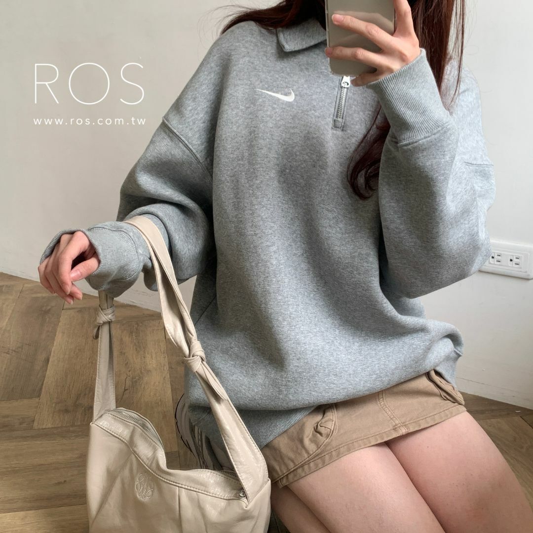 Nike 長袖立領開襟拉鍊上衣 (2colors)