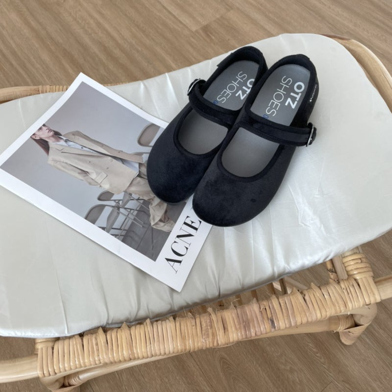 韓國選物| OTZ TULEAR VELVET MARY JANE