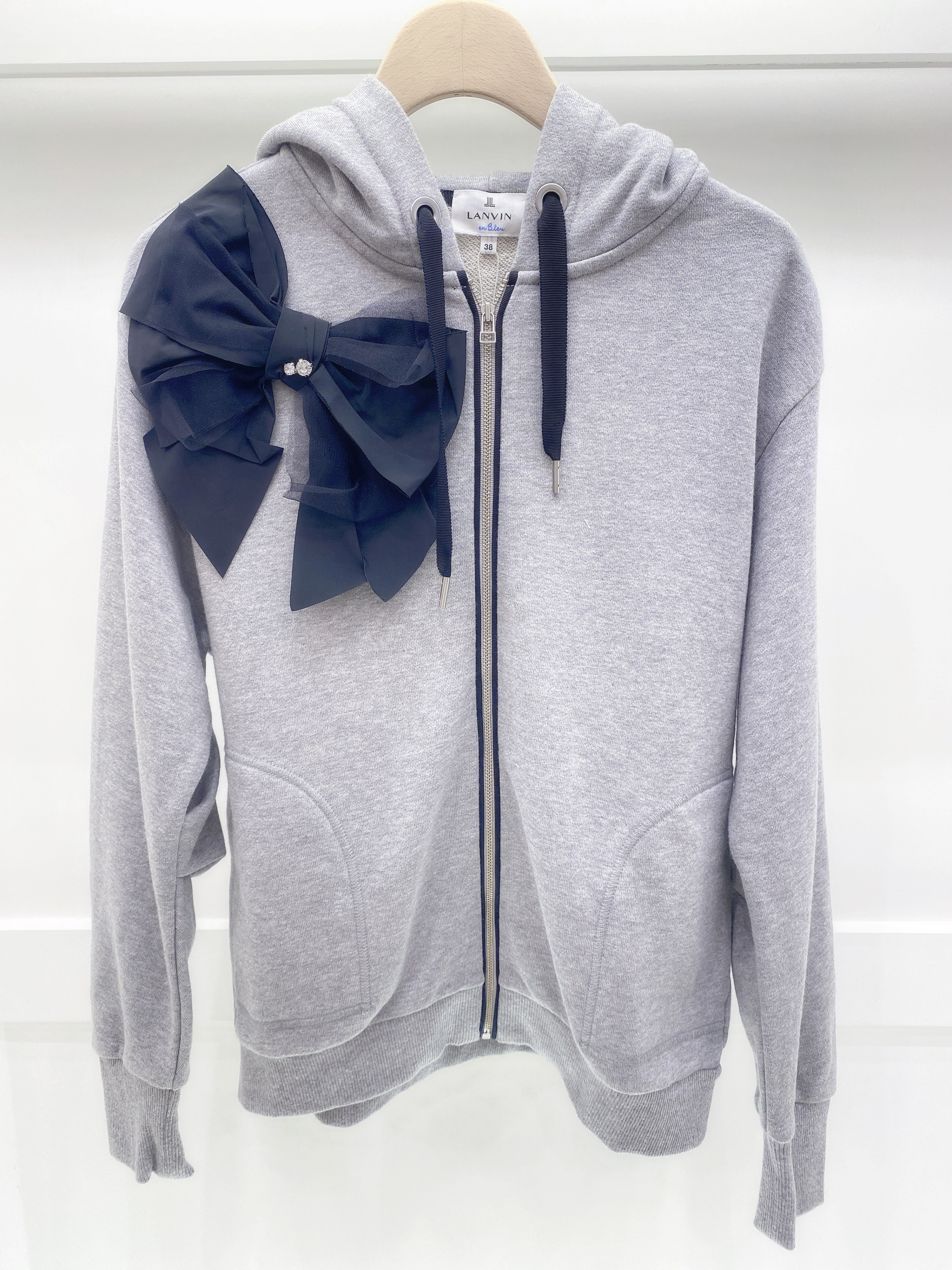 Lanvin側蝴蝶結連帽外套