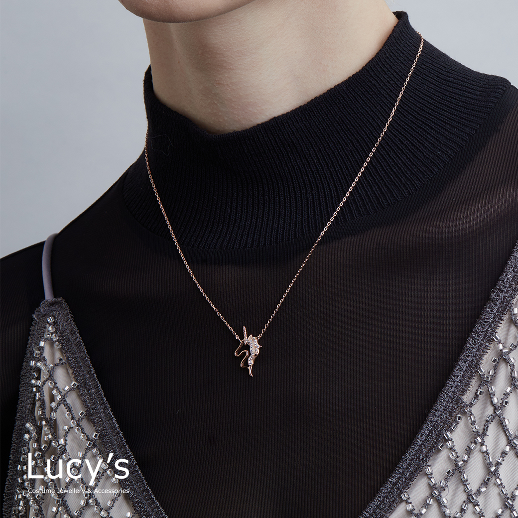 925純銀 華麗獨角獸 項鍊 (三色) (119224/119225/119226)