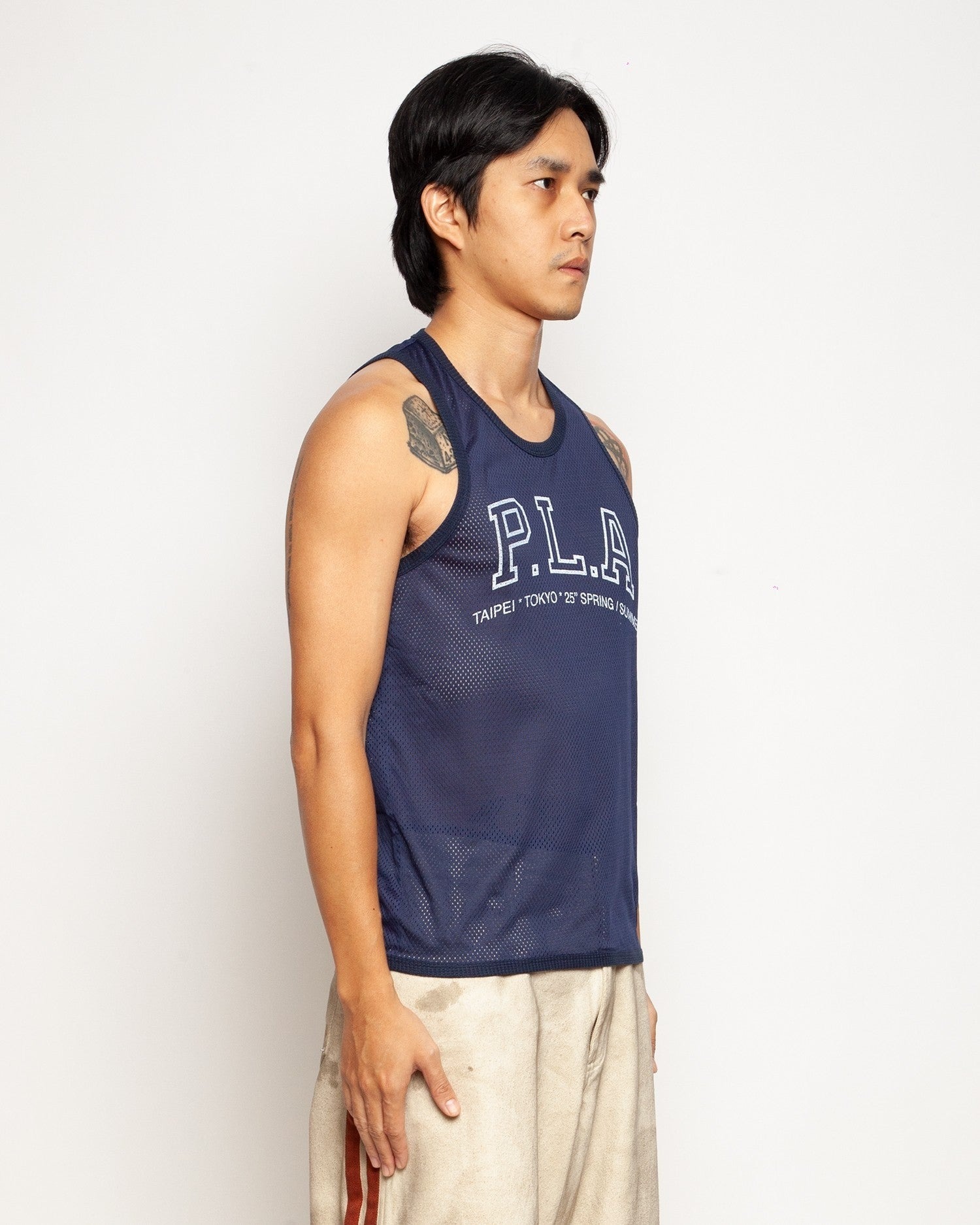 PLATEAU STUDIO / 25 mesh tanktop - Dark navy