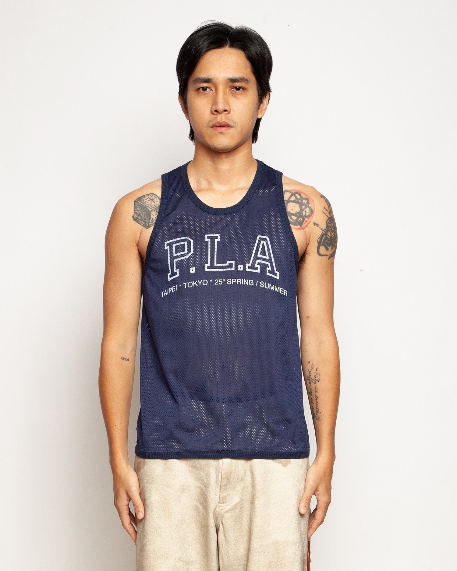 PLATEAU STUDIO / 25 mesh tanktop - Dark navy
