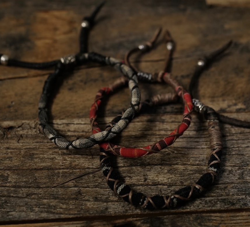 Kofu woven bracelet Chaff 織古布手繩