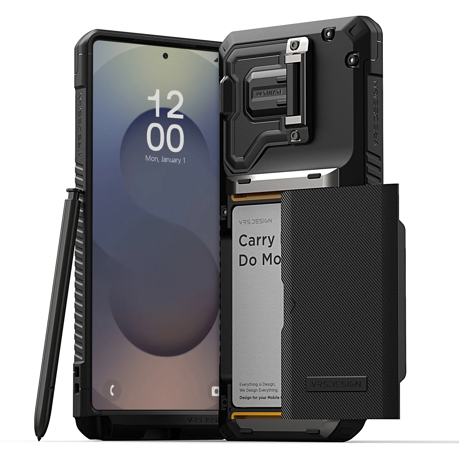 VRS Desgin - Damda Glide Duo Guard - Samsung S25 Ultra Case 高度防撞鏡頭保護支架插卡槽手機殼