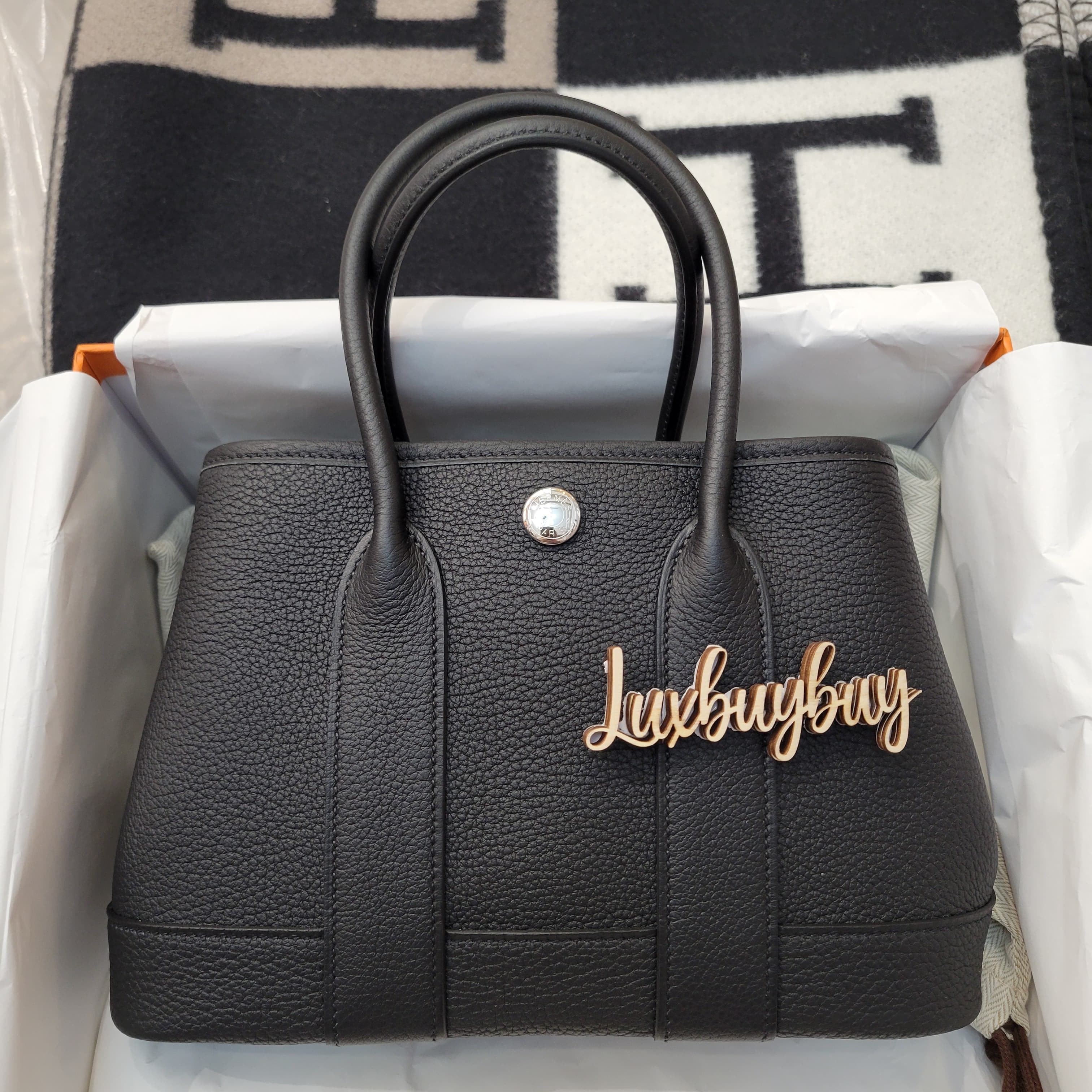 HERMES NEO GARDEN PARTY 23 NOIR CK (MINI) 黑色全皮