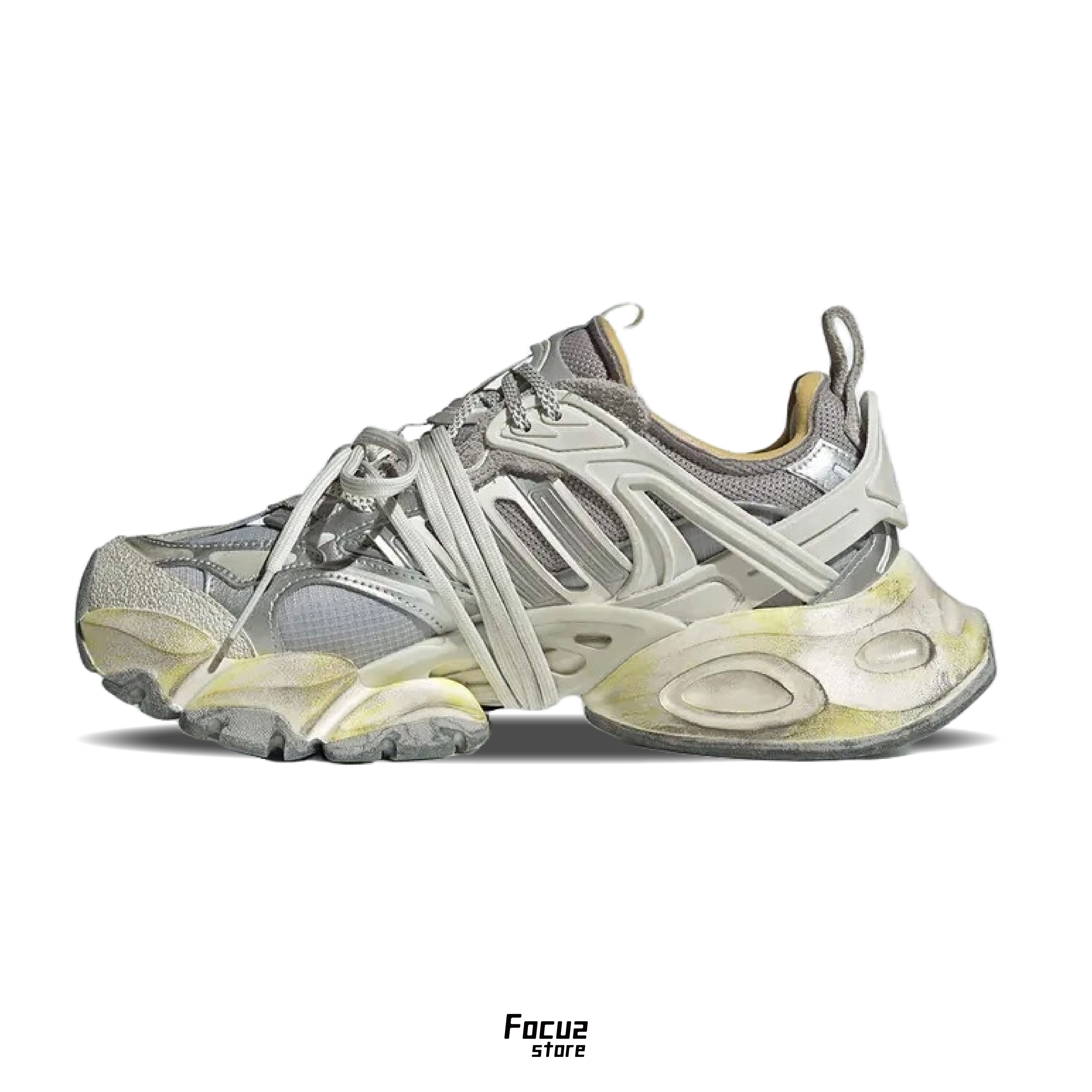 【Focus Store】部分現貨 Adidas XLG Runner Deluxe "White Grey" 白灰 做舊 JR9631